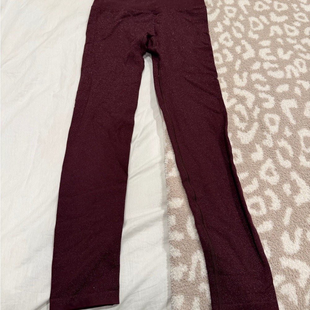 All in Motion Sparkle Burgundy Leggings